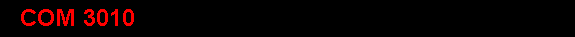 COM 3010 